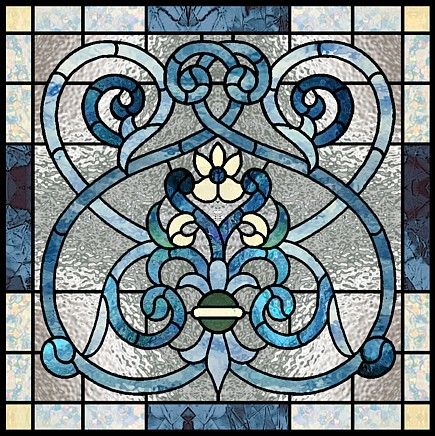 Stained Glass Windows Square, Stain Glass Windows In Homes, Art Nouveau Stained Glass Designs, Square Stained Glass Patterns, Victorian Stained Glass Panels, Stained Glass Square, Free Stained Glass Patterns, Stained Glass Background, Leadlight Windows