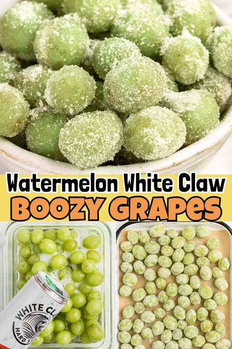 Boozy grapes Wine Soaked Grapes, Soaked Fruit In Alcohol, Alcohol Snacks For Party, Boozy Fruit Recipes, Vodka Infused Fruit, Alcohol Grapes, Easy Boat Snacks, Bachelorette Snack Ideas, Alcoholic Snacks