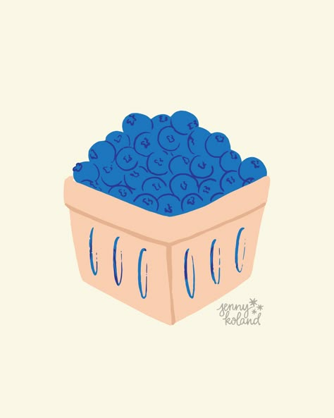 Blueberries 🫐 or bluebees as my son used to call them The second in my berry basket series 2/4 #blueberryillustration #berryillustration #fruitillustration #foodillustration #artforlicesnign #artlicensing #freelanceillustrator Blueberry Bujo Theme, Blueberry Quotes, Blueberry Doodle, Blueberry Drawing, 222 Poster, Berry Illustration, Blueberry Art, Blueberry Aesthetic, Berries Art