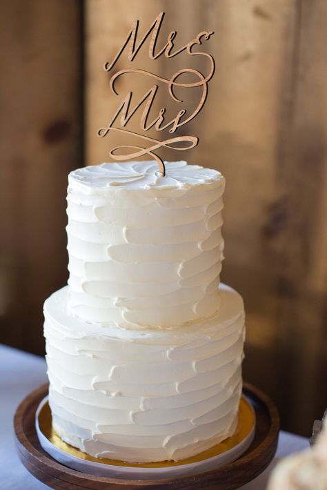 White Textured Wedding Cake Simple, Pinterest Wedding Cake, Plain 2 Tier Wedding Cake, Two Tier Plain White Wedding Cake, Plain Wedding Cake With Topper, Two Layer White Wedding Cake, Plain White Wedding Cake Simple, Scalloped Wedding Cake, Simple Wedding Cake With Topper