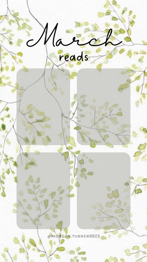 March Book Tracker, March Books Read Template, March Book Template, March Reading Template, March Reads Template, Tbr Template, March Template, March Reading Month, Reading Tracker Template