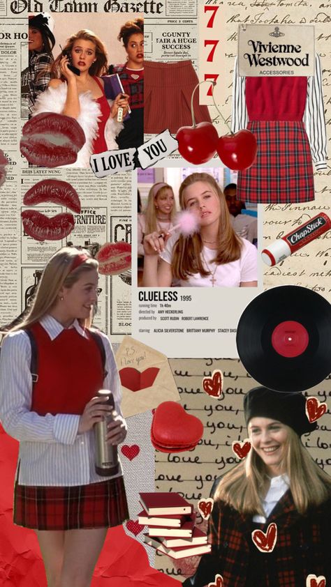 #moodboard #collage #aesthetic #shuffles #clueless #cherhorwitz Clueless Lifestyle, Clueless Aesthetic Wallpaper, Cher Clueless Aesthetic, Cher Horowitz Aesthetic, Clueless Wallpaper, Cher Aesthetic, Y2k Movies, 2000 Movies, Clueless Aesthetic