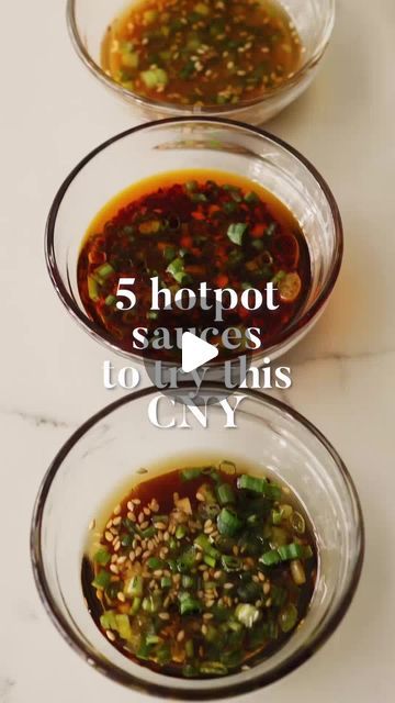 Good Maison • Kitchen Tools on Instagram: "Hotpot season is upon us! Here are 5 hotpot dipping sauces to try this Chinese New Year. Full recipe up on our blog which has 2 more bonus sauces not included in this video 🍲
ㅤ
#sgfoodblogger #sgfoodlover #kitchenhacks #sghomecooking #sghomes #sghomecook #sghomecooks #sgfoodblog #sgkitchen #sgfoodstagram #foodhack #supportlocalsg #sgbusiness #sghomedecor #shopsg #kitchentools #cookware #gmcooks" Hot Pot Chinese, Hotpot Dipping Sauce, Hot Pot Dipping Sauce Recipe, Korean Hot Pot, Hotpot Recipe, Chinese Hotpot, Hot Pot Recipe, Dipping Sauces Recipes, Dipping Sauces