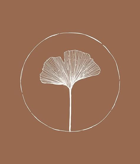 2d Tree, Gingko Leaves, Natural Form, Leaf Logo, Ginkgo Leaf, Simplistic Tattoos, Line Tattoos, Line Art Drawings, 로고 디자인