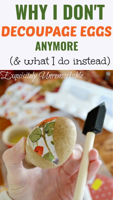 Why I Don't Decoupage Eggs Decoupage Eggs Easter Crafts, Mod Podge Easter Eggs, Decoupage Eggs Diy, Decoupage Easter Eggs Diy, Wood Eggs Craft, Wooden Easter Eggs Diy Wood Crafts, Easter Decoupage Ideas, Easter Eggs Decorating Ideas, Wooden Eggs Crafts