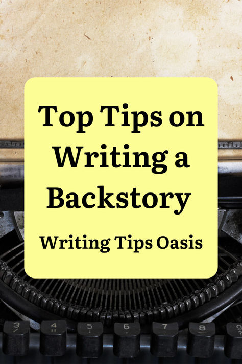 Image of retro typewriter and paper and title of pin which is top tips on writing a backstory. Writing Romance, Writing Things, Writing Exercises, Writing Characters, On Writing, Guided Writing, June 2022, Writing Advice, Story Writing