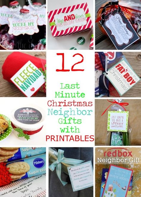 12 Last Minute Neighbor Christmas Gifts with Printables Christmas Gift Puns, Redbox Gift, Christmas Puns, Christmas Neighbor, Neighbor Christmas Gifts, Creative Christmas Gifts, Small Christmas Gifts, Easy Christmas Gifts, Pun Gifts