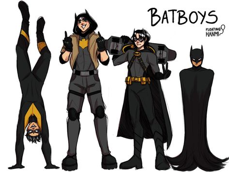 Dc Superheroes Fanart, Bat Family Oc, Nightwing Suit Design, Dc Oc Character Design, Batfam Oc, Batman Inspired Outfit, Batfamily Fanart, Batman Oc, Dc Redesign