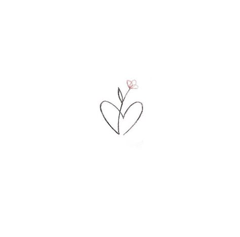 Heart Tattoo Made Of Flowers, Small Heart Tattoo With Flowers, Heart Into Flower Tattoo, Heart Made Out Of Flowers Tattoo, Flower In Heart Tattoo, Heart Lines Tattoo, Initial Tattoo Flower, Small Dainty Heart Tattoo, Flower Tattoo Drawings Simple