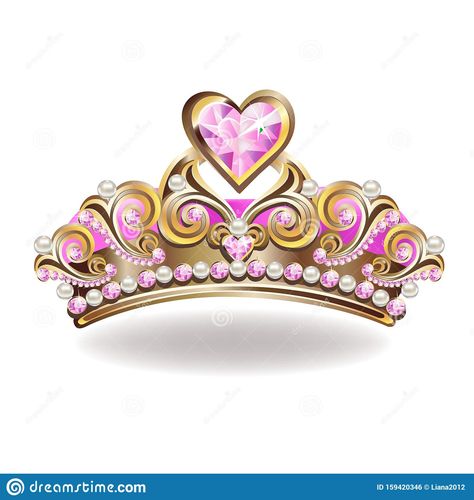 Pink Diamond Crown Untuk Android - Muat Turun Apk Princess Crown Vector, Crown With Pearls, Tiara With Pearls, Baptism Cake Girl, Golden Princess, Pink Jewels, Diamond Crown, Princess Tiara, Pink Gem