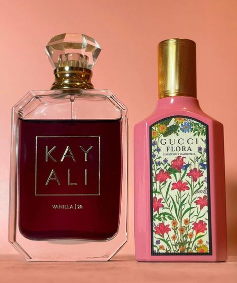 Sopreye | Fragrance Reviews on Instagram: "Brown sugar overload 😍 Today’s layering combo is @kayali Vanilla 28 x @guccibeauty Flora Gorgeous Gardenia.* It was a no brainer to layer these two as they both have notes of brown sugar. The result is a delicious floral gourmand with an amazing scent bubble 😍 Have you tried this combo? What are you wearing today? 🏷 . . . . [PR/Gifted - No obligation to post] #kayali#guccifloragorgeousgardenia#gucciflora#scentgasm#blackgirlssmellgood #perfume# Kayali Vanilla 28 Layering, Kayali Vanilla 28, Comeback Era, Kayali Vanilla, Perfume Layering, Academic Comeback, Gucci Flora, Fragrances Perfume Woman, Girly Phone Cases