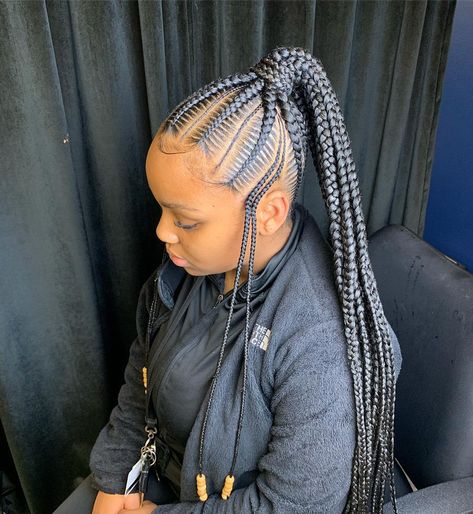 Updos For Black Women, Medium Knotless Braids Hairstyles, Feedins Braids, Ghana Cornrows, Medium Knotless Braids, Knotless Braids Hairstyles, Medium Knotless, Braids Styling, Braid Videos