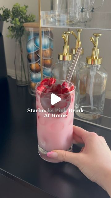 491K views · 25K likes | BECCA MORGAN on Instagram: "Pink drink at home🩷 #pinkdrink #pinkdrinkrecipe #pinkdrinkstarbucks #refresherathome #drinksathome #starbucksrefreshers  #coffee #coffee #delicious #goodmorning #bhfyp #breakfast #morning #cake #chocolate #homemade #lunch #foodstagram #foodphotography #cafe #dessert #foodblogger #starbucks #tea #coffeetime #brunch #coffeelover" Starbucks Drinks To Try At Home, How To Make Pink Drink, How To Make A Pink Drink From Starbucks, Diy Pink Drink Starbucks, Pink Drink Starbucks Recipe, Homemade Starbucks Recipes, Starbucks Pink Drink Recipe, Drinks Party Ideas, Scd Diet Recipes