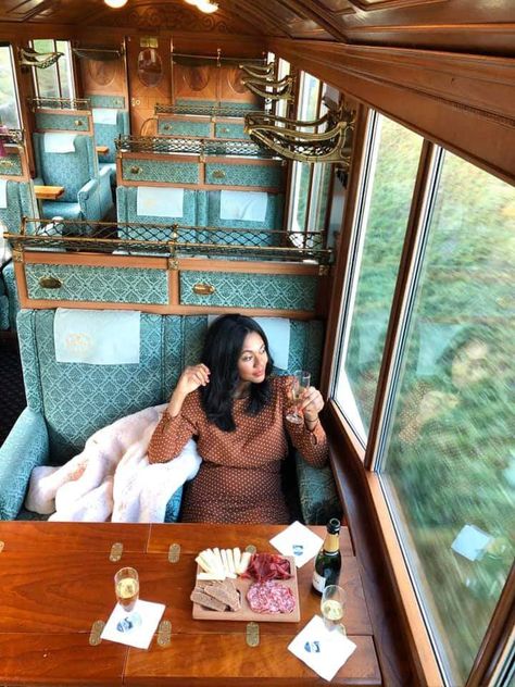 I’ve always dreamed of riding in a Belle Époque train. It goes from Gstaad to Montreux in Switzerland. Belle Epoque Train Switzerland, Inside A Train, Train Interior, Dinner Train, Simplon Orient Express, Europe Train, Train Truck, Luxury Train, Airline Travel