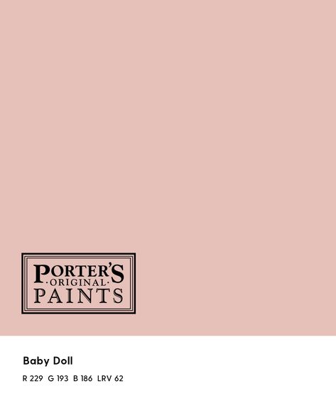 Handmade paints, speciality finishes and more Porter Paint Colors, Porters Paints, Porter Paint, Pink Paint Colors, Pink Bedroom For Girls, Paint Color Schemes, Handmade Paint, Pink Paint, Interior Paint Colors