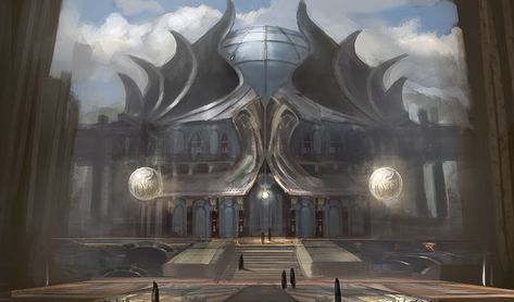 Planeswalker's Guide to Strixhaven | MAGIC: THE GATHERING Fantasy Academia, Magic Tech, Kingdom Ideas, Rosé Stage, Art Buildings, Fantasy Kingdom, Mtg Art, Fantasy Magic, Fantasy Places