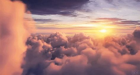 Calming Meditation, Meditation Nature, Paper Clouds, Sky Gif, Fly With Me, Animated Banners, Come Fly With Me, Beautiful Gif, Nature Gif