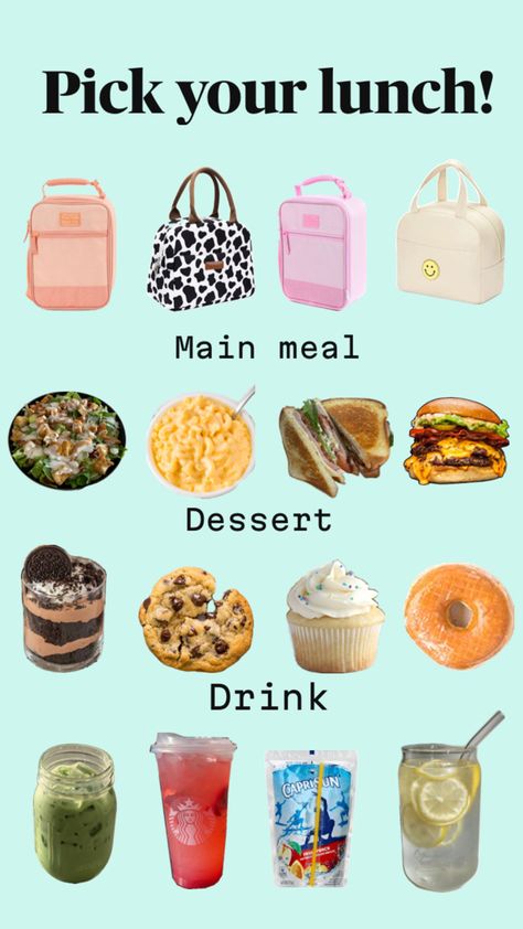 I love these so much so I decided to make one of my own!!! I hope you guys like it!!!❤️ Make Your Lunch, Make Your Own Lunch, Quick School Lunches, Homemade School Lunches, Kids Lunch Box Meals, School Lunch Recipes, Kids Lunch Recipes, Healthy Lunch Snacks, Paris Food