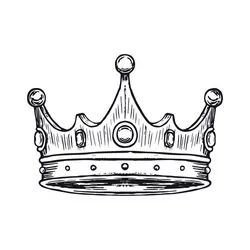 Crown black and white king queen 22 Royalty Free Vector Prince Crown Drawing, Prince Crown Tattoo, Crown Black And White, King Crown Drawing, King Crown Tattoo, Crown Illustration, Lips Art Print, Crown Drawing, Crown Tattoo Design