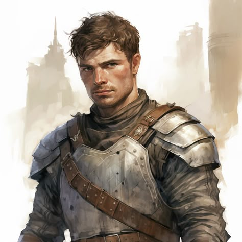 Dnd Pugilist, Fighter Dnd 5e, Male Paladin Art, Dhampir Paladin Dnd, Dnd Soldier, Dnd Fighter Art, Dnd Paladin Male Human, Fantasy Guard, Human Paladin Male