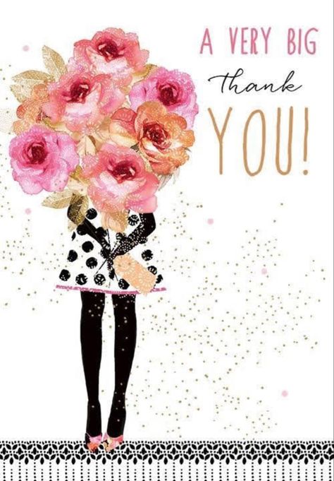 Thank You Quotes For Friends, Girl With Roses, Thanks For Birthday Wishes, Thank You Greeting Cards, Thank You Wishes, Sara Miller, Thank You Images, Appreciation Message, Thank You Flowers