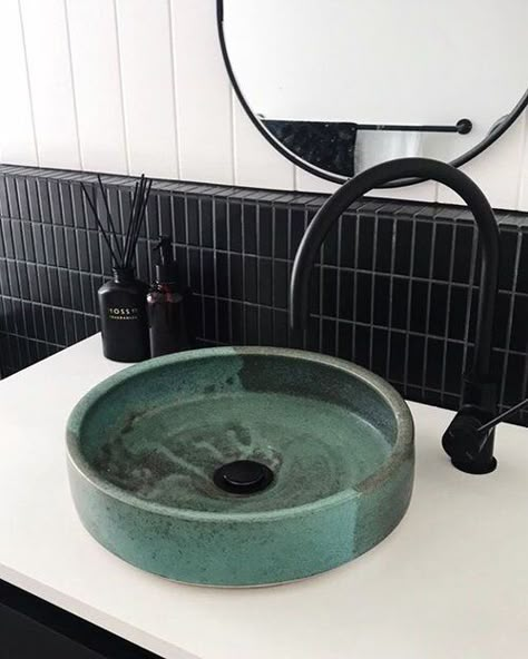 Green Bathroom Sink, Green Sink Bathroom, Ceramic Sink Bathroom, Coloured Sinks Bathroom, Ceramic Basin, Ceramic Bowl Sink, Green Basin Bathroom, Green Basin, Ceramic Wash Basin