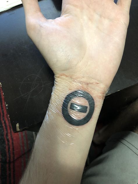 Type O Negative Symbol, Simple Tattoo Cover Up Ideas, Type O Negative Tattoo Ideas, Dystopia Tattoo, Tool Tattoo Band, Type O Negative Aesthetic, Type O Negative Tattoo, Type O Negative Logo, Negative Tattoo