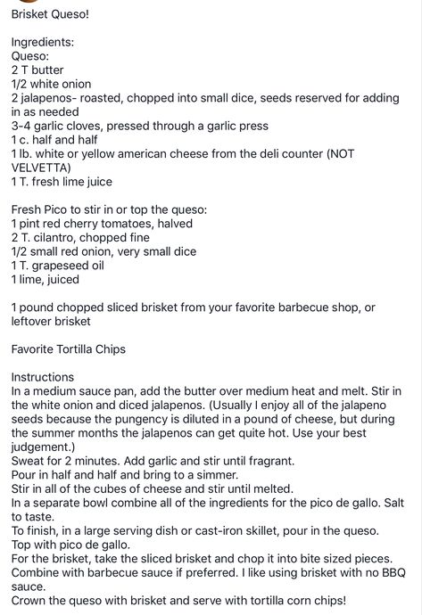 Heb Brisket Queso Recipe, Brisket Cheese Dip, Brisket Queso, Bunco Snacks, Heb Recipes, Texas Brisket, Longhorn Steakhouse, Cholesterol Recipes, Deli Counter