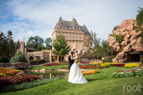 Epcot Wedding, Root Photography, Disney Themed Cakes, Disney Engagement, Disney World Wedding, Disney Bride, Disney Wedding Theme, World Trip, Disney Fairy Tale Weddings