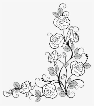 #frames #frame #corner #corners #borders #border #roses - Drawing Border Design Flower #9543317 Drawing Borders, Tattoo Graffiti, Rose Coloring Pages, Corner Borders, Flower Png Images, Rose Vines, Wood Burning Patterns, Roses Drawing, Pola Sulam