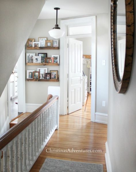 Victorian Farmhouse Entryway and Hallway - Christina Maria Blog Ledge Above Front Door, Picture Ledge Display, Diy Picture Ledge, Room Decor Pictures, Front Door Farmhouse, Fixer Upper House, Door Farmhouse, Farmhouse Entryway, Farmhouse Side Table