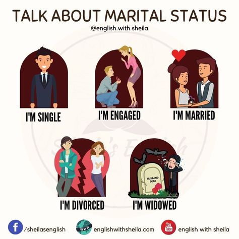 Sheila's English on Instagram: “I'm single ☺ What about you? 🔶️Your marital status is whether you are married, single, or divorced, etc. 😎👇🏻 tag your friends and let them…” Asl Sign Language Words, Single Status, Sign Language Words, I'm Single, Asl Sign Language, Asl Signs, Im Single, Marital Status, Tag Your Friends