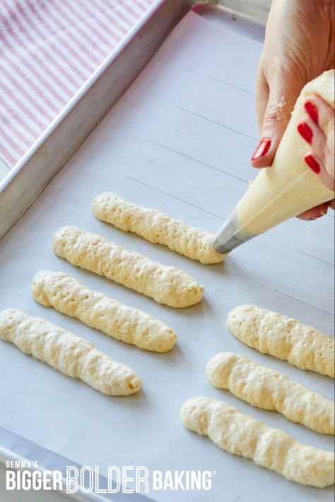 Lady Fingers Recipe Tiramisu, Homemade Lady Fingers For Tiramisu, Tiramisu Ladyfingers Recipe, Soft Lady Fingers Recipe, Sourdough Lady Fingers, Italian Ladyfingers Recipe, Easy Lady Finger Recipe, Lady Finger Cake Recipe, Lady Finger Recipe