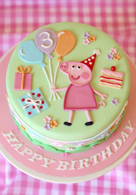 Peppa Pig cake Bolo Da Peppa Pig, Peppa Pig Birthday Cake, Pig Birthday Cakes, Pig Birthday Party, Peppa Pig Cake, Peppa Pig Birthday Party, Online Cake Delivery, Pig Cake, Peppa Pig Party