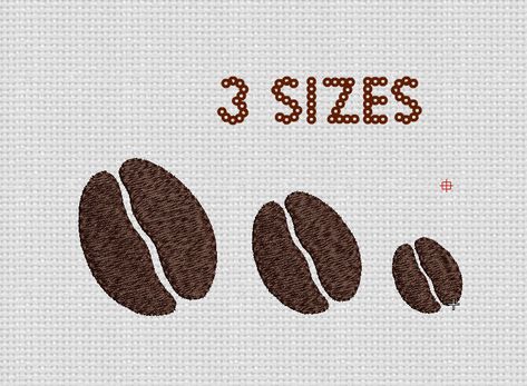 Coffee Embroidery Patterns Free, Travel Embroidery, Coffee Embroidery, Paw Print Embroidery, Animal Embroidery Designs, Small Cross Stitch, Kinds Of Fabric, Embroidery Patterns Free, Design Coffee