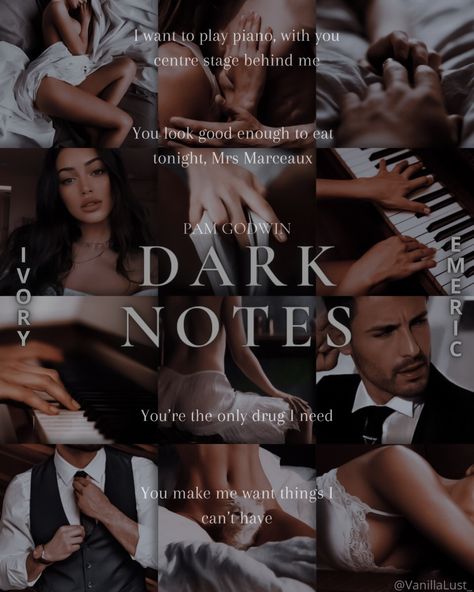 Dark Notes Pam Godwin Aesthetic, Dark Notes Pam Godwin, Books Moodboard, Pam Godwin, Standalone Books, Dark Notes, High School Romance, Romance Books Worth Reading, Best Self Help Books