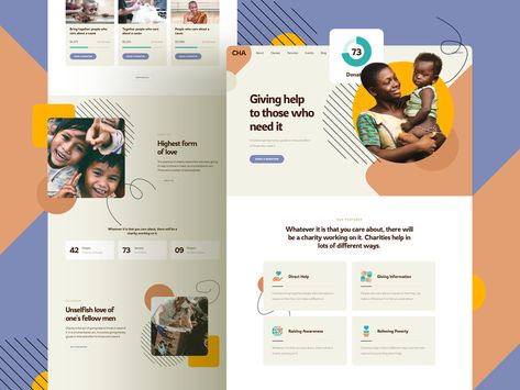 Charity Website by Laaqiq on Dribbble Charity Website Design, Fundraising Design, Charity Websites, Nonprofit Website Design, Summer Branding, Health Care Design, Charity Branding, Nonprofit Website, Ui Design Ideas