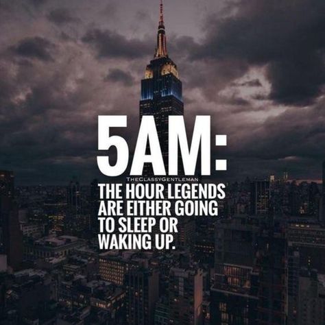 "5AM: THE HOUR LEGENDS ARE EITHER GOING TO SLEEP OR WAKING UP."  Follow us for more inspirational content @GoalMogul  #clock #clip #meter #sentence #clocktime #fourthdimension #moment #prisonterm #day #days #period #periods #when #year #hours #month #now #week #chance #years #hour #opportunity #minutes #beginning #again #thing #amount #juncture #minute #neve Legend Quotes, Quotes Mind, 5am Club, Millionaire Quotes, Study Quotes, Quotes Thoughts, Study Motivation Quotes, Warrior Quotes, Visual Statements