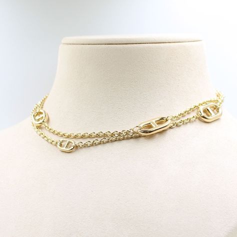 Surprise her this Christmas with a luxurious 18k yellow gold Mariner link necklace by Italian designer Antonio Papini. This delightful 34” necklace can be worn single or doubled! Give us a call at (804) 285-4666 to make this holiday season memorable! #OnlyAtVictoriaCharles #FineJewelry #ChristmasShopping #ForYou Surprise Her, Italian Designer, Sea Pearls, Fall Jewelry, South Sea Pearls, A Call, Link Necklace, Christmas Shopping, Italian Design