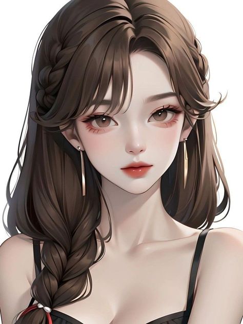 Draincore Anime, Fake Ppl, Aesthetic Profile Picture Cartoon Soft, Cartoon Face, Queen Aesthetic, Real Anime, Illustration Art Girl, Cartoon Faces, Digital Art Anime