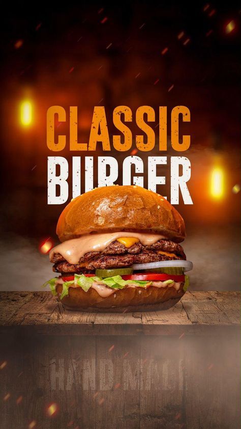 Hamburguer Motion Flyer Animation Food Photography Background, Food Videography, Ads Creative Advertising Ideas, Social Media Advertising Design, Food Menu Design, Food Content, Food Advertising, Food Graphic Design, Food Poster Design