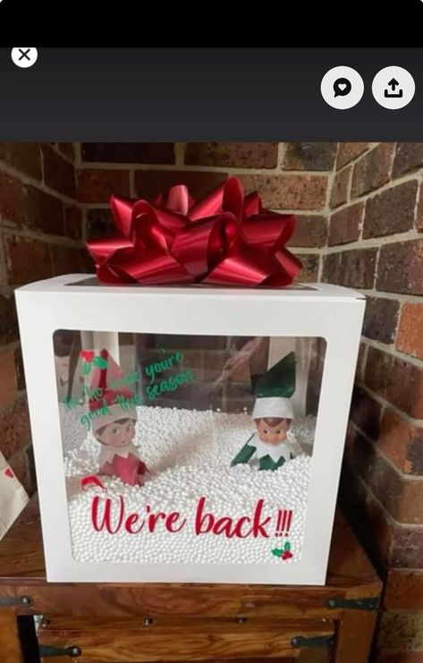 Elf On The Shelves, Welcome Back Elf, Elf Idea, Elf Ideas Easy, Elf Magic, Awesome Elf On The Shelf Ideas, Elf Activities, Xmas Elf, Elf Antics