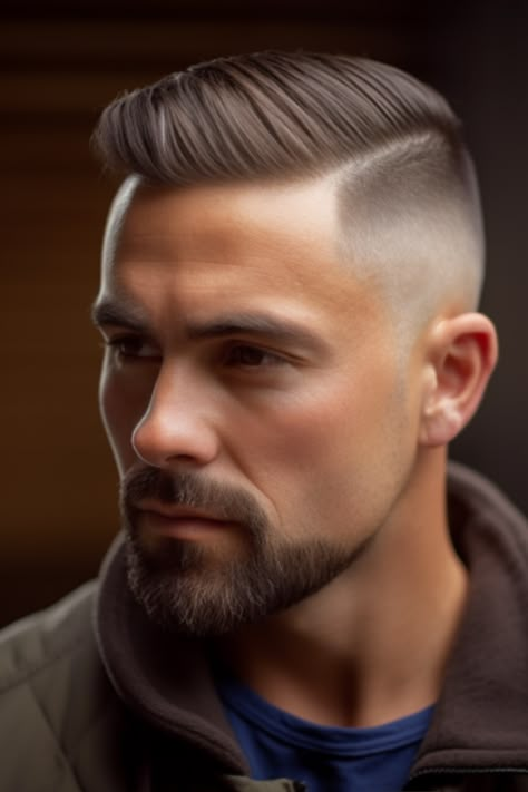 The drop fades with a hard part is a hairstyle for men aiming for a clean and well-structured look. The defined part creates a separation while enhancing the sharpness of the drop fade. Click here to check out more best drop fade haircut ideas for men. Drop Fade Combover, 2024 Haircuts For Men, Hard Part Haircut Mens, High Fade Haircut Mens, Mens Fades, Men's Fade Haircut, Mens Slicked Back Hairstyles, Skin Fade Pompadour, Gents Hairstyles