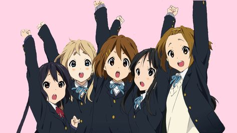 Yui ritsu mio mugi azusa pink k-on! Hokago teatime K On Twitter Header, K On Poster Pink, K On Laptop Wallpaper, K On Pc Wallpaper, K On Desktop Wallpaper, K On Wallpapers, K-on Icons, Kanye West Wallpaper, Dark Kawaii