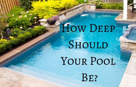 One of the first things to decide is the size of the swimming pool for your home. How deep should the pool be? Deepest Swimming Pool, Cape York, Palm Cove, Round Pool, Ground Pools, House Construction Plan, House Construction, Construction Plan, Saltwater Pool