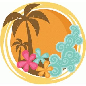 Fiesta Tropical, Tropical Sunset, Scrapbook Tutorial, Hawaiian Party, Tropical Party, Cute Clipart, Tropical Theme, Love Svg, Adult Crafts