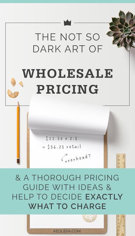 If you have questions about wholesale product pricing, boy do we have answers. Visit Aeolidia to get four wholesale pricing formulas PLUS a huge 38 page guide that will give you all the answers and save you tons of research. Skip the trial and error and start out with pricing that will help your business grow! Pricing Formula, Small Business Finance, Jewelry Making Business, Trial And Error, Etsy Business, Fashion Business, Business Inspiration, Business Advice, Small Business Tips