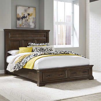 queen bed  | Costco Framed Headboard, Queen Storage Bed, Tahoe Cabin, King Storage Bed, Pacific Grove, Frame Headboard, Closet Bedroom, Storage Bed, Box Spring