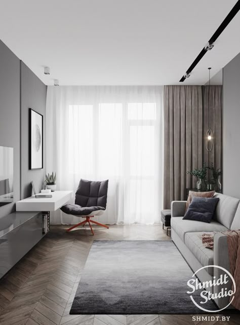 Small Living Room Decor, Living Room Design Decor, Home Design Living Room, Shades Of Gray, Decor Home Living Room, Living Room Decor Apartment, House Interior Decor, Home Room Design, Apartment Living Room