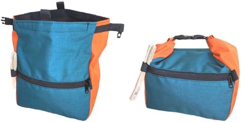 Make your own commercial quality outdoor gear with beginner friendly instructions Climbing Chalk Bag Pattern, Mending Stitches, Climbing Chalk Bag, Bike Frame Bag, Backpack Sewing, Bikepacking Bags, Climbing Chalk, Bike Panniers, Sewing Guide